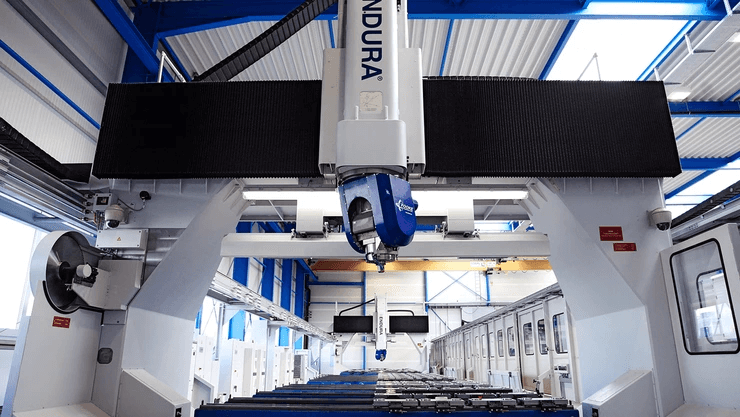 Railway component machining